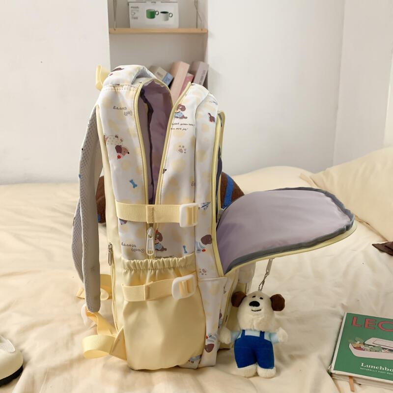 Leopard Print Junior High School Student Schoolbag Women's Backpack Lightweight Backpack