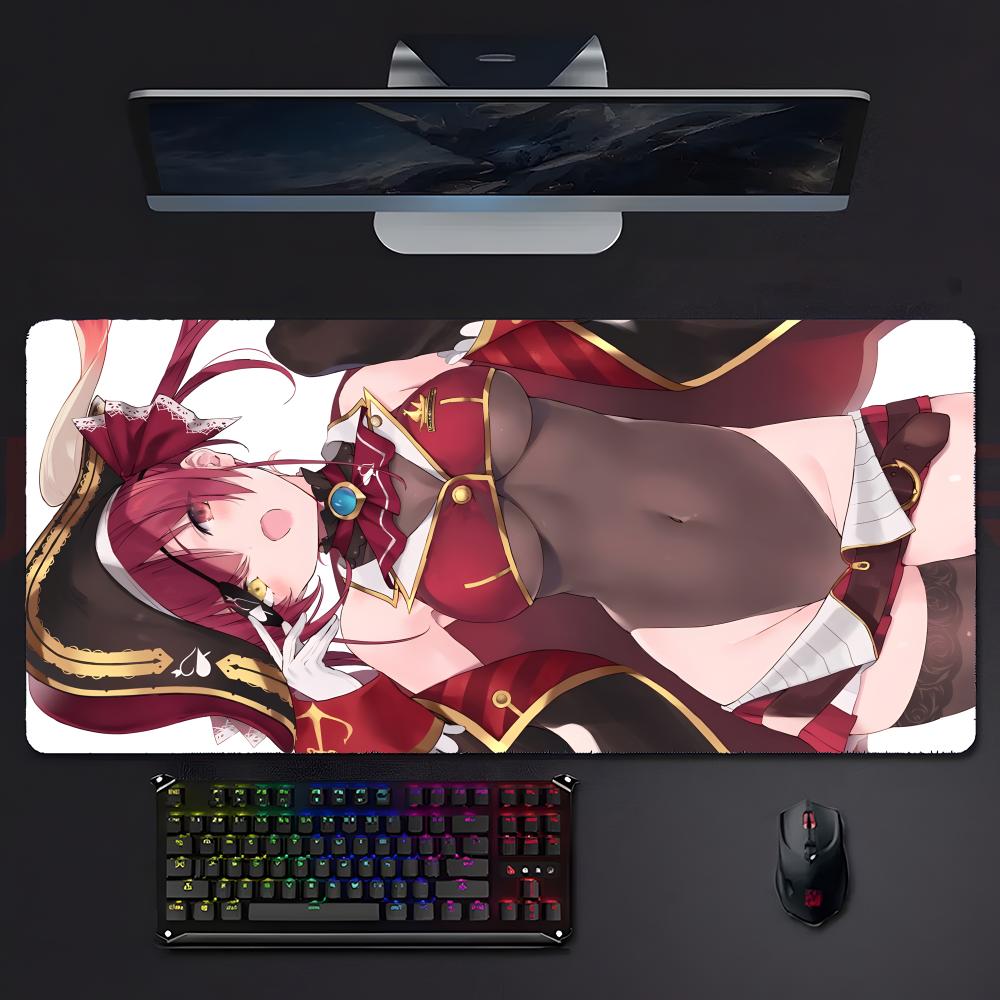 Virtual Idol Charming HHoushou MMarine Mouse Pad Large Gaming Mousepad with Stitched Edges Thickened Desk Mat PC
