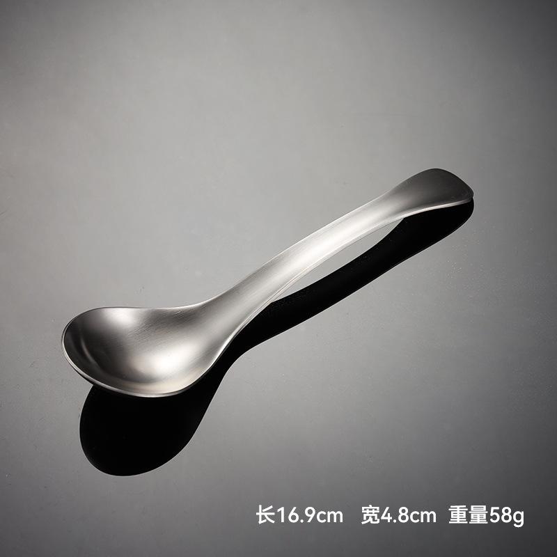 

Ложка из нержавеющей стали 304 матовая китайская с круглым дном большая ложка размер спецификации отшлифованная 089 ложка подарочная