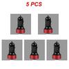 2~5PCS Auto Vehicle Car Dual USB Car Charger QC 3.0 Fast Charging Adapter Cigarette Lighter LED Voltmeter For All Mobile Phone