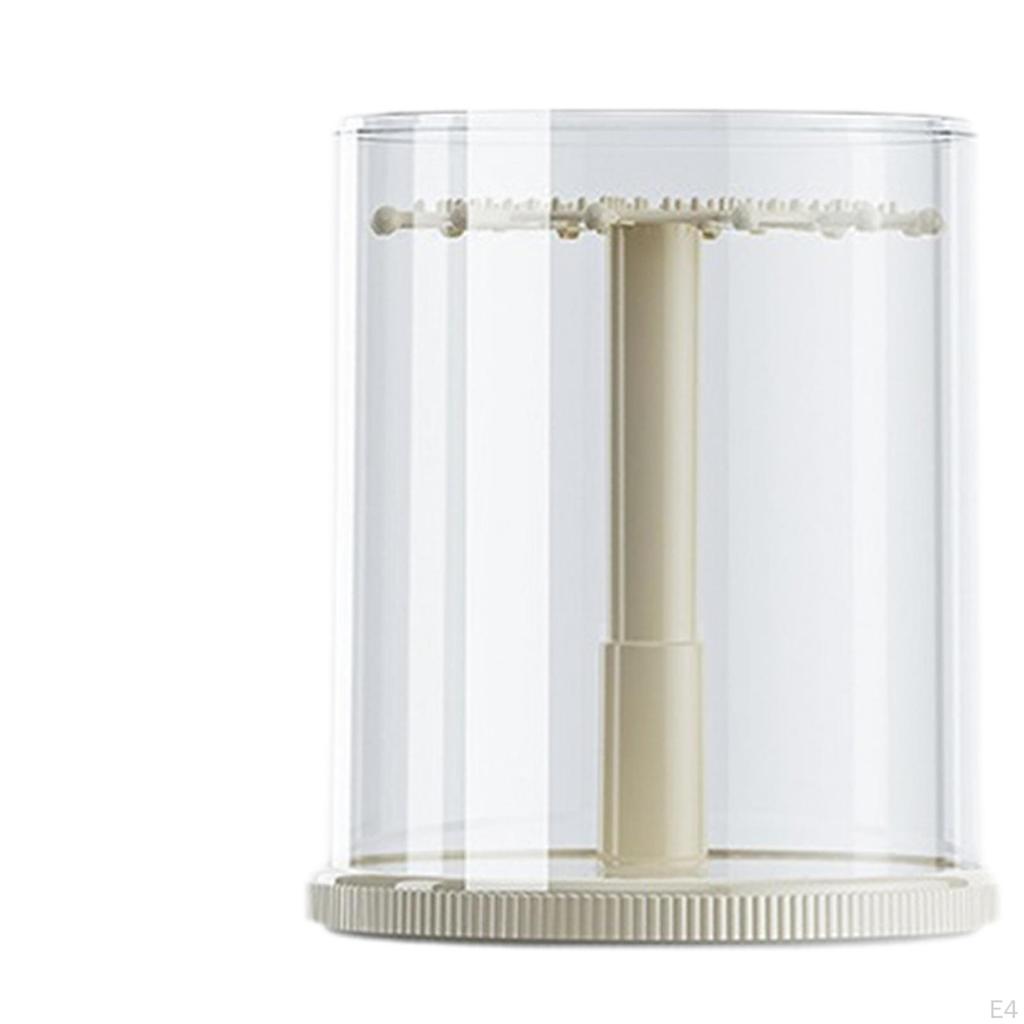 Figure Clear Display Case Stand Countertop Modern Practical Necklace Hanger Doll Storage Box
