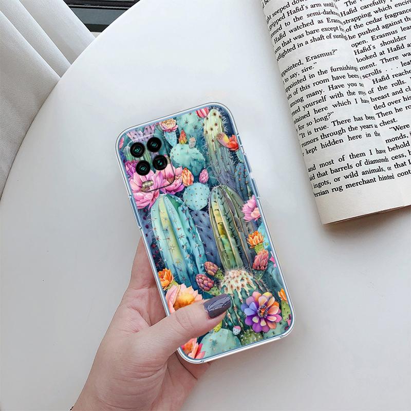 

BH48 Watercolour Cacti Succulent Case for Motorola G10 G20 G30 G31 G32 G34 G35 G41 G42 G50 G51 G52 G55 G60 G60S G62 G71 G72 G75 Motorola Moto G35