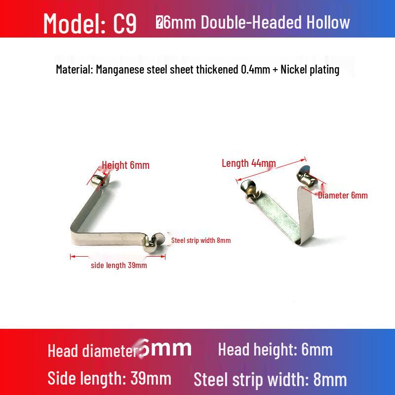 V-Shaped Spring Clip Buckle for Telescopic Tube and Tent Stroller Positioning