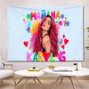 Sängerin KKarol G Bank Wandteppich Personalisierbare Wandteppiche Verschiedener Stile Wandbehang Promi-Fotodruck Wandbehang