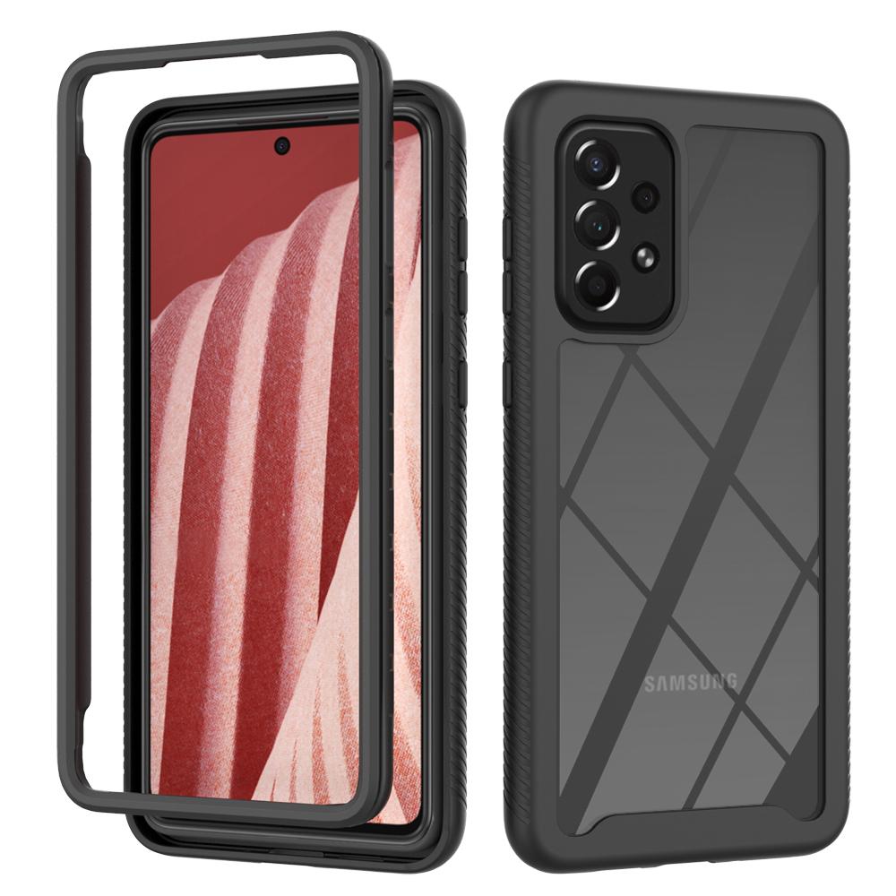 

Прозрачный чехол из ТПУ/ПК для Samsung Galaxy A73 5G A53 A33 5G Funda Capa Чехол для телефона Бампер Рамка + Прозрачный корпус For Samsung Galaxy A53&No front screen чёрный