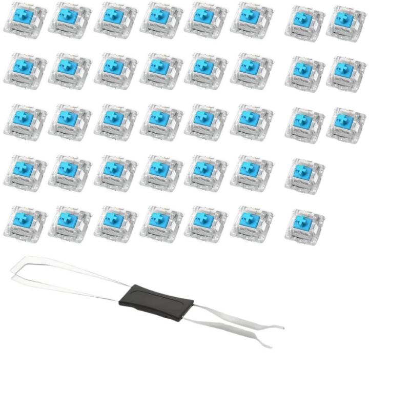 1 Set Klavye Değiştirme Aksesuarları Klavye Anahtarı Klavye Tıklayıcı Tuş Değiştirme 3 Pin Dokunsal Anahtar