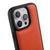 MELKCO Custodia per iPhone 16 Pro Rivestita in Vera Pelle Bovina Copertura per Telefono in PC