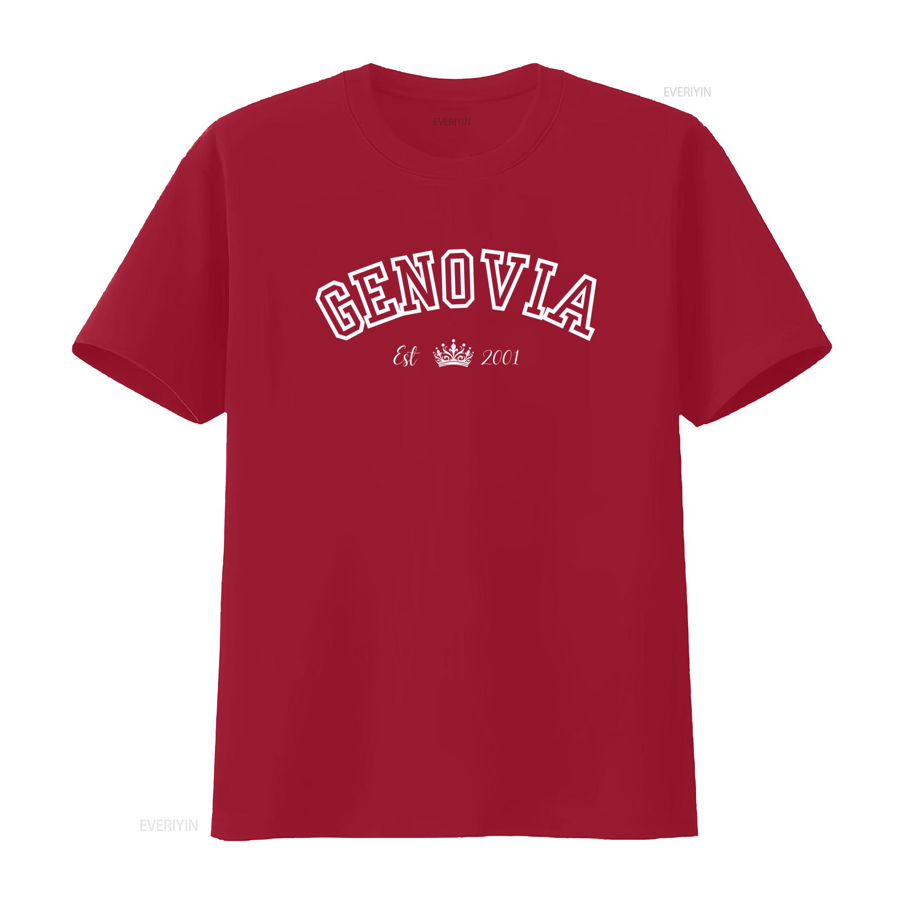 Princess Diaries T Shirt Genovia Crown Est 2001 for Her Sister Girlfriend  vintage Washed fashion Stylish Unisex Versatile Soft S
