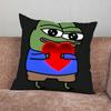 Funny P-Pepe Frog Sad Pillow Case For Home Bedroom Car Office Decoration Living Room Sofa Cushion Cover Suitable