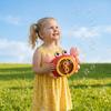 Crab Shaped Bubble Machine Toy for Kids Outdoor Play Automatic Bubble Blower with Multiple Bubble Wands Safe Plastic Construction Battery Operated