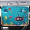 Universal Cartoon Car Sun Shades for Side Windows - Children's Heat Insulation Curtains with Suction Cups