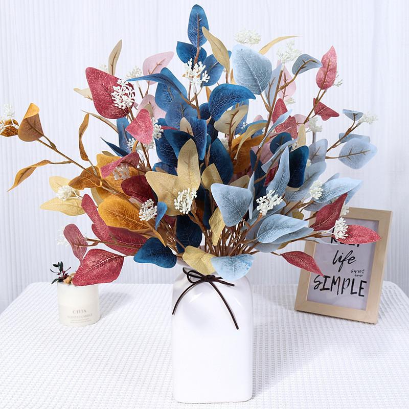 Leaves Handmade Eucalyptus With Berries For Event Table Centerpiece