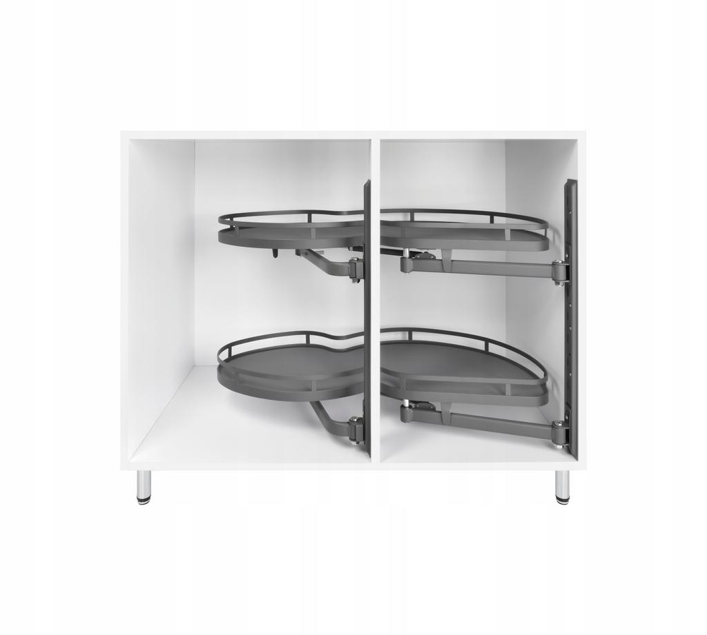 Corner Cargo Kidney Basket Right 500 Silent Anthracite For Corner Cabinet