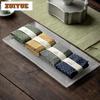 Chinese Cotton Linen Tea Cloth Tea Ceremony Accessories Water-absorbing Tea Towel Thickened Heat Towell Pad Cleaning Napkins Rag
