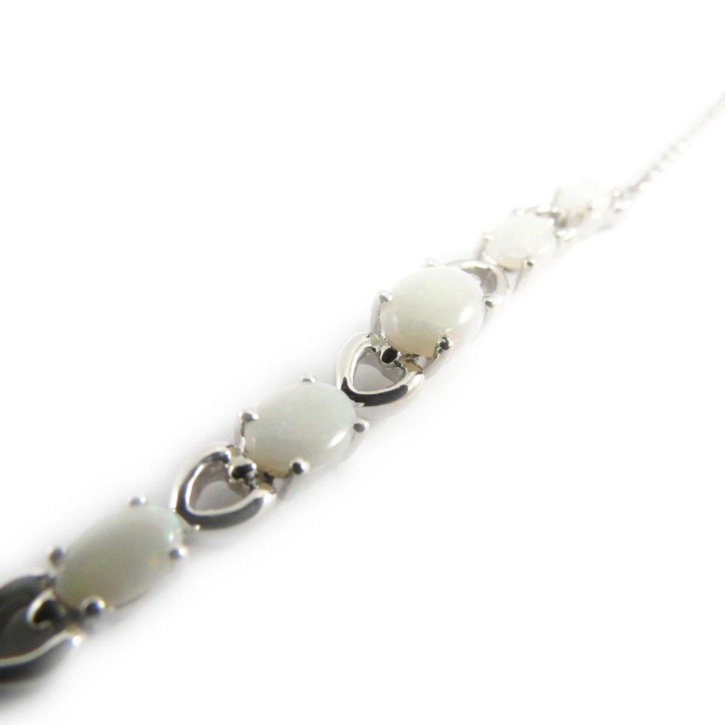 Les Trésors De Lily [G0802] - Brățară Argint 'Zeița Opal' Alb argintiu (rodiat) - 5 mm