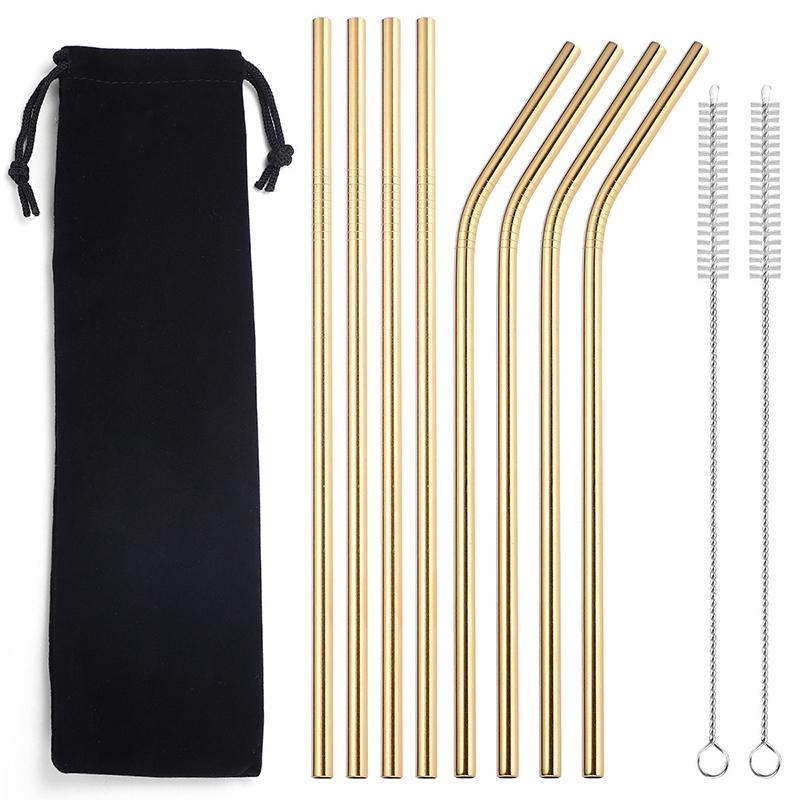 Reusable Tubes Metal Drinking Straws Straw Multi-time Straw Stanley Cup 304 Stainless Steel Straws XG002