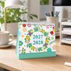 Creative 1117 Desktop Calendar Portable Thick Paper Standing Flip Calendar Yearly Agenda To Do List Time Manegement Organizers