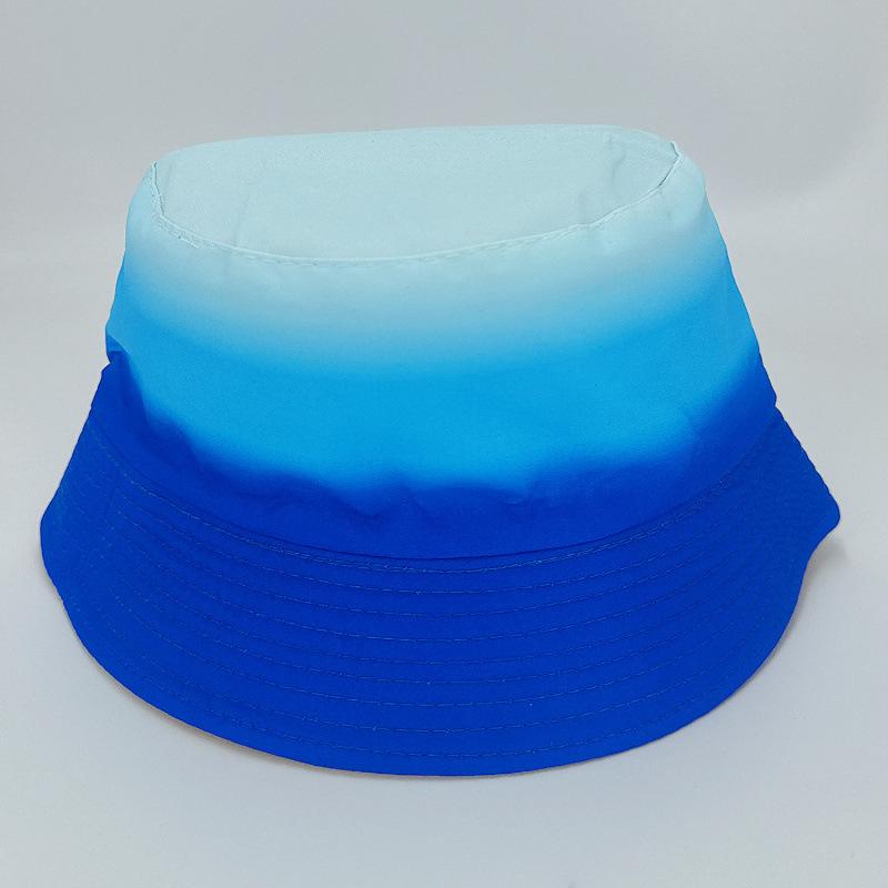 New Color Matching Tie-dye Bucket Hat Double-sided Sun Hat Women's Summer Sunscreen Basin Hat Casual Spot
