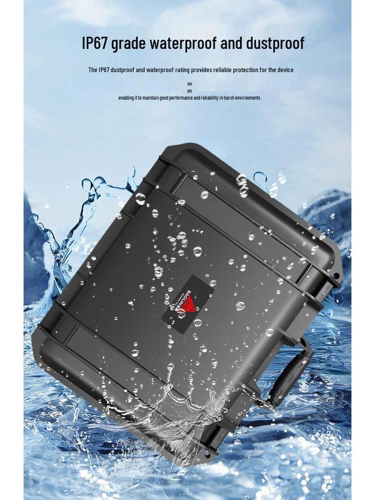 Durable Drop-Resistant Water Testing Tool Box - Multi-Functional Electronic Case for Outdoor Camping