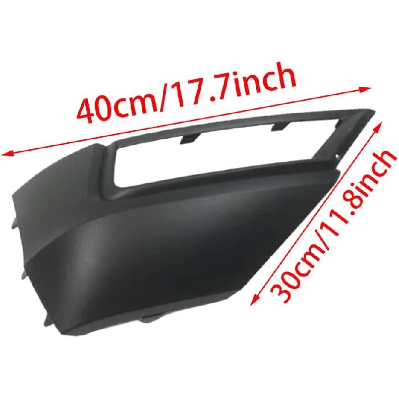 Auto Parts ABS Front Bumper Fog Light Grille Cover Replacement for VW Tiguan 2017 2018 2019 2020 2021 5NG853211 5NG853212(Black-Left)