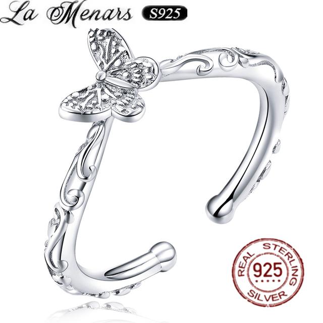 Genuine 925 Sterling Silver Snake Star Moon Open Adjustable Finger Cz Ring Women Personalized Fashion Accessories Holiday Gifts