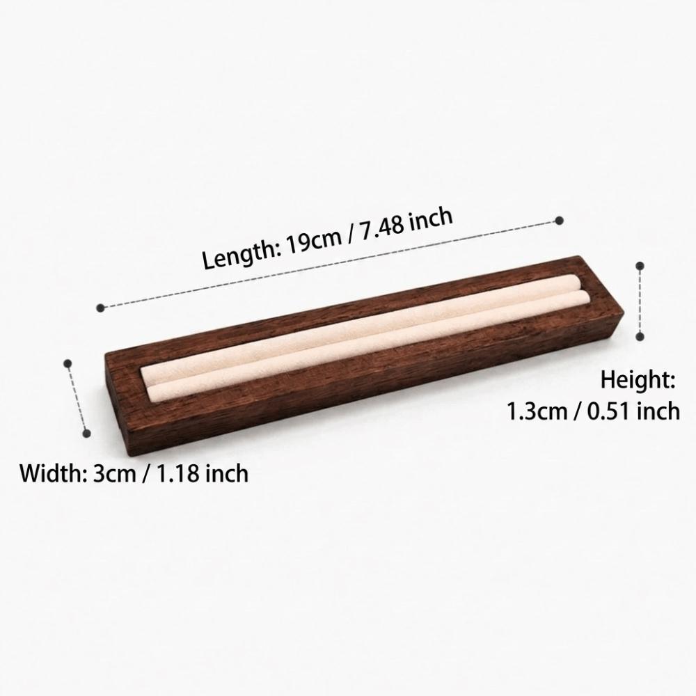 Wood Ring Holder Soft Lining Ring Storage Rack Jewelry Organizer Tray Jewelry Shop