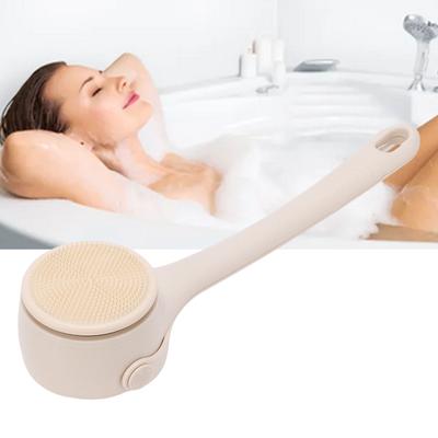 4 In 1 Electric Body Brush 2 Speeds Rechargeable Automatic Dual Handle Back Scrubber for Exfoliating Shower