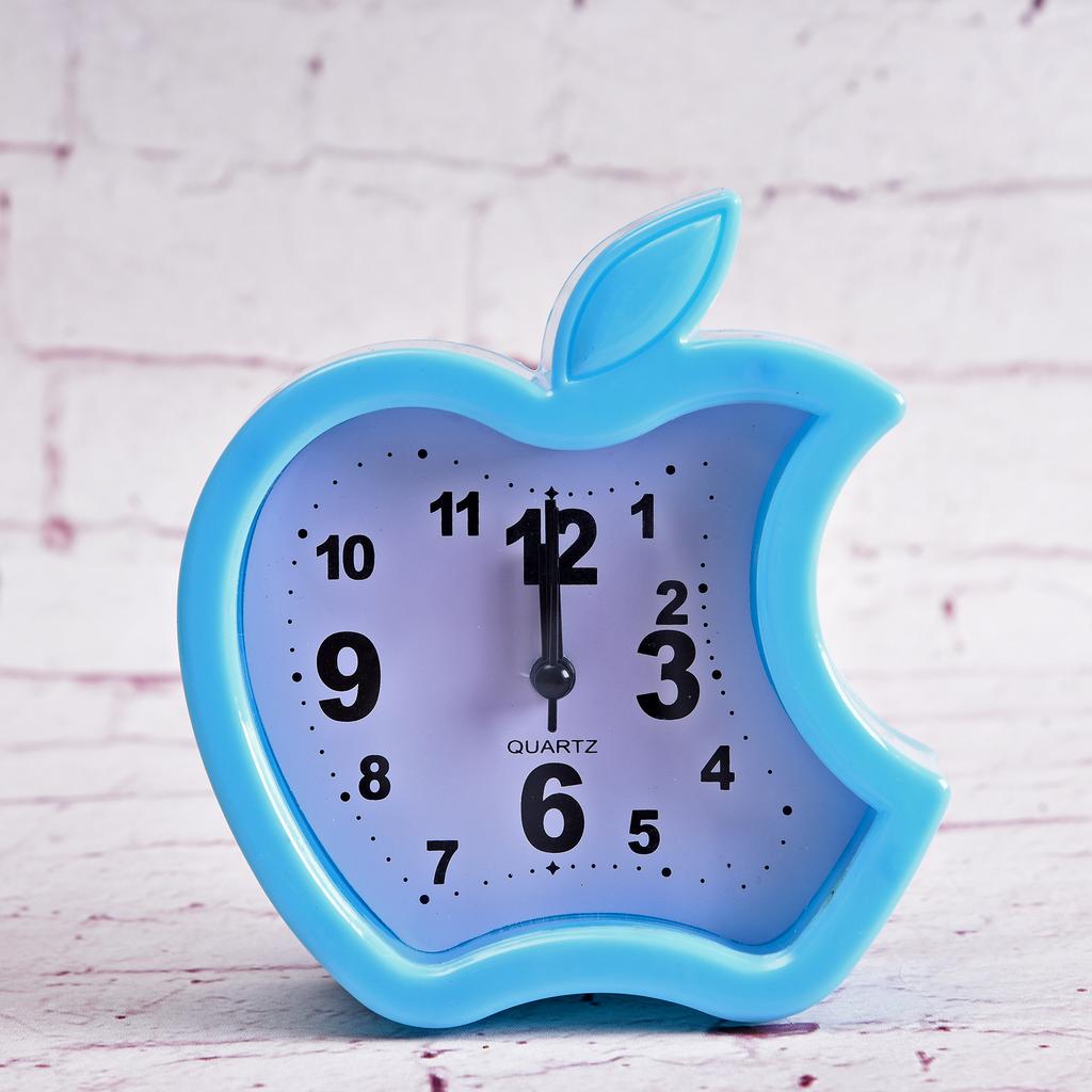 Creative mini desktop small alarm clock Cute Apple-shaped student alarm clock Alarm clock