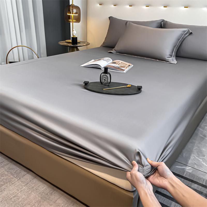 3pcs Set 100% Bamboo Mattress Protector Mattress Cover Fitted Sheet with Elastic Band Bedsheet 1000 Thread Count Queen King Size