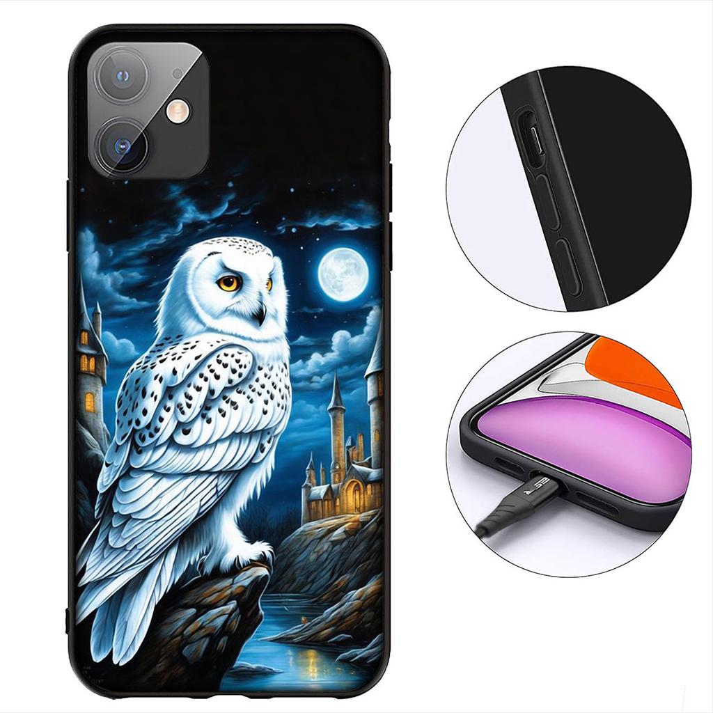Cool Harries Owl Wand Art Potters Cover for Samsung Galaxy Note 20 9 10 S8 S10 Lite S9 Plus A54 A53 A21S S10E A17 Phone Case