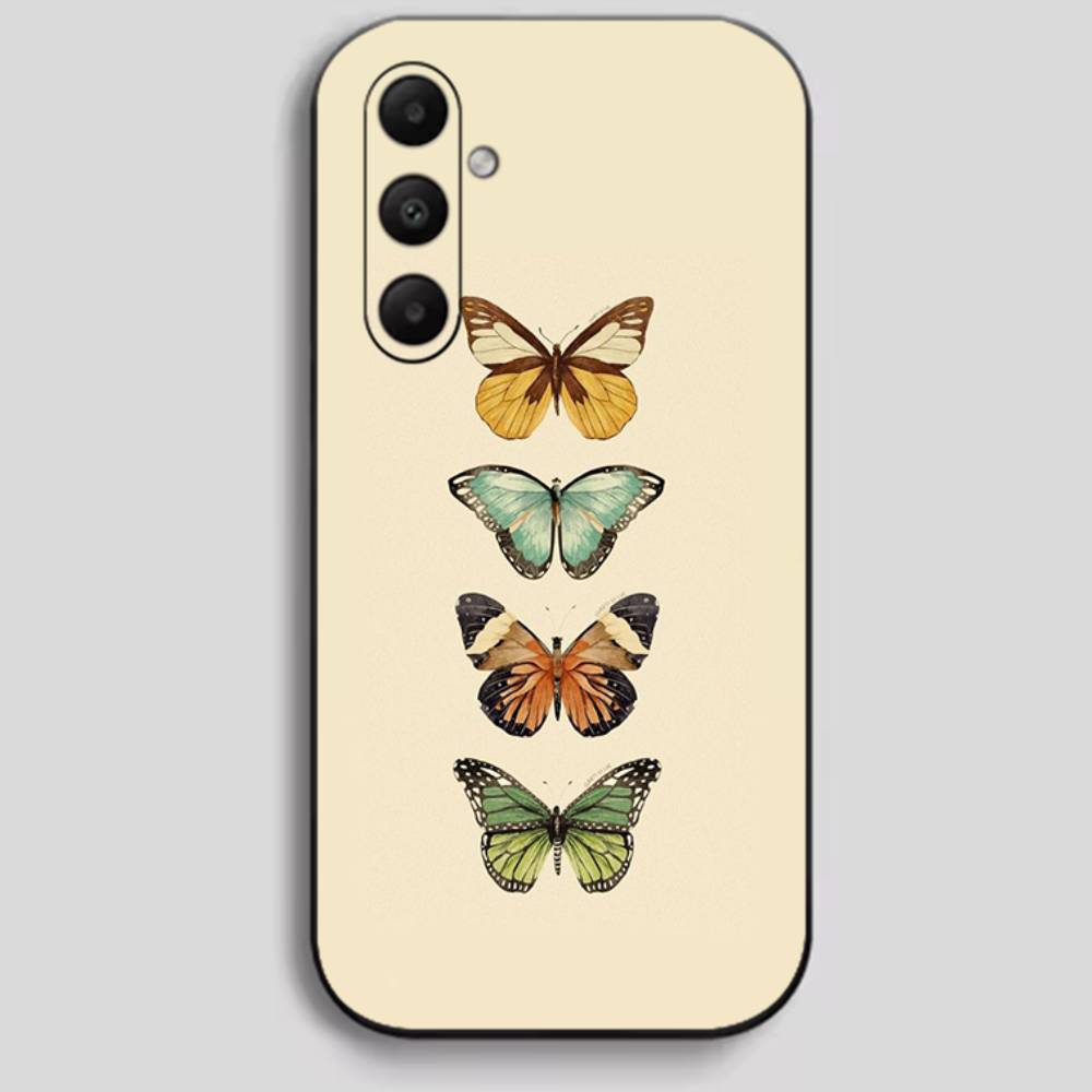 

INS Retro Butterfly Case for Samsung Galaxy Phone Case Samsung A22,23,24,25,26,30,30s,31,32,33,34,35,36,42,50,51,52,53,54A55 5 Samsung A12 A12 5G