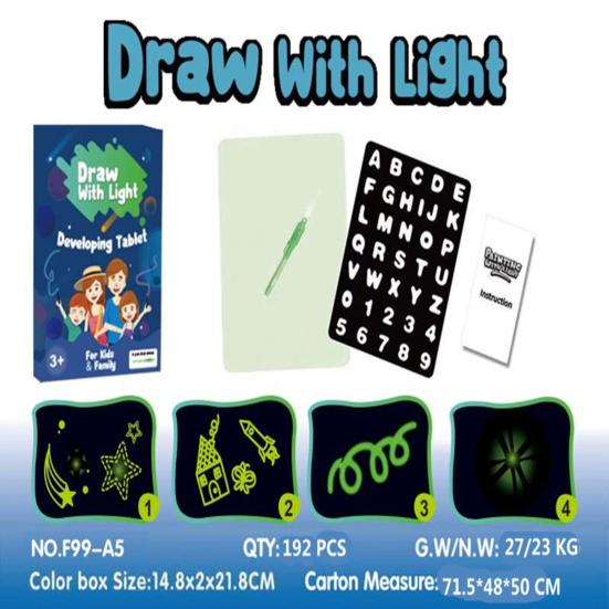 Luminous Drawing Board High Sensibility Draw Smoothly Early Education Children Learning Toys Writing Doodle Pad for Student