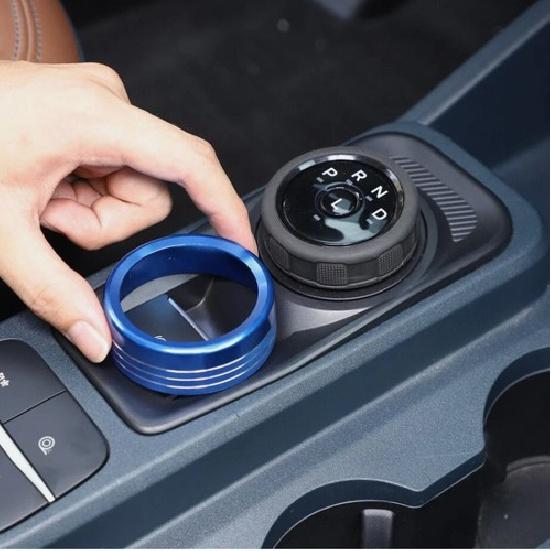 Car Gear Shift Switch Knob Trim Ring For Ford Maverick 22-2025 Accessories Blue