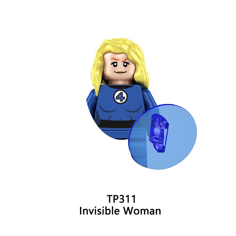 Fantastic Four Human Torch Bausteine DIY Spielzeug Geschenke Daredevil Punisher Minifiguren Bausteine Mini Actionfiguren für Kinder