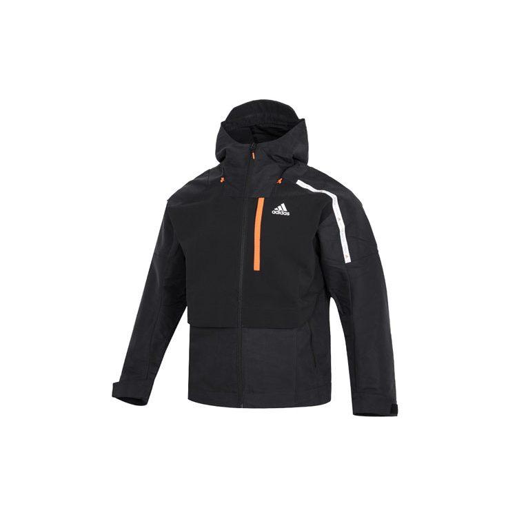 Adidas Jackets Men's Black Hooded Moderate Other HM5165
