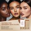 Temperature Control Foundation Cream Stick Natural Radiant Finish Non Fake White Hydrating Concealer Foundation