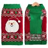 Luxury Warm Acrylic Knitted Striped Personalized Dog Christmas Sweater Puppy Pet Apparel Ornaments Toys Gift Set