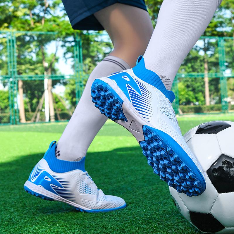 Men's/Women's Football Boots Rubber Soft Sole Short Nails Artificial Turf Youth Kids Football Shoes