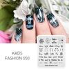 kads Fashion 050 Nail Stamping Plate Cute Words Image Design Manicure Stamper Nail Art Nail Accessories Stamping Printer