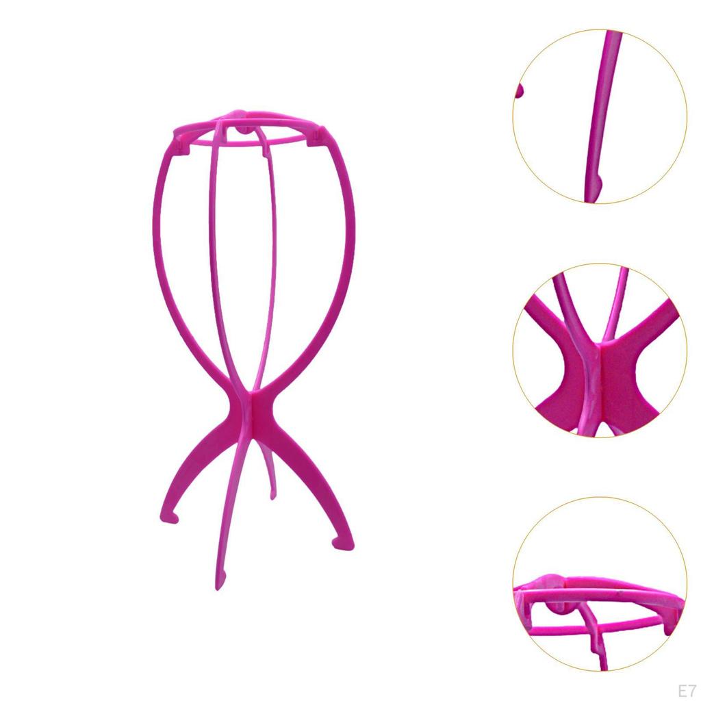 10 Pieces Hat Display Holder Wigs Head Stand Lightweight Tabletop Rack for