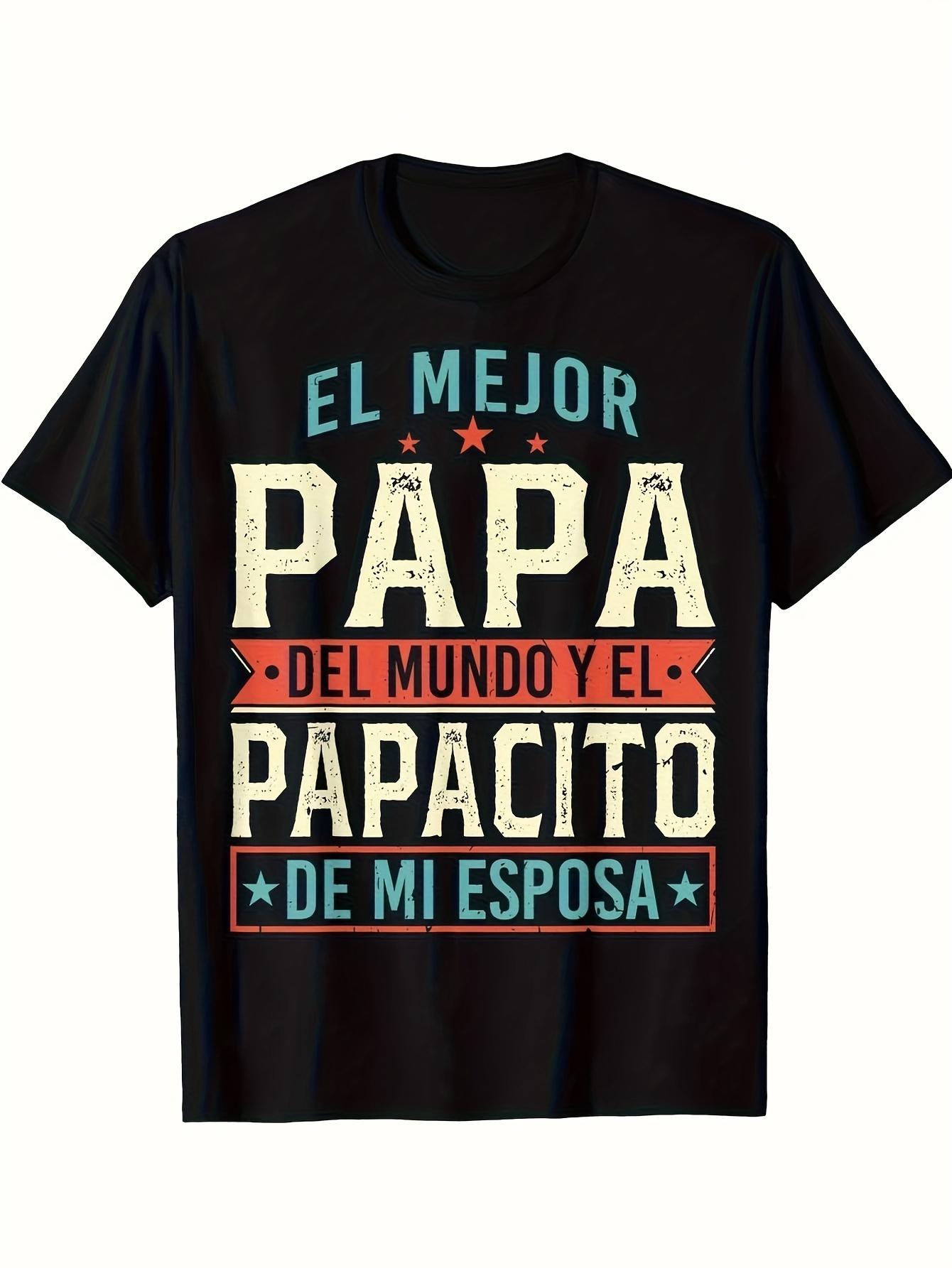 Letter Print Round Neck T-Shirt S