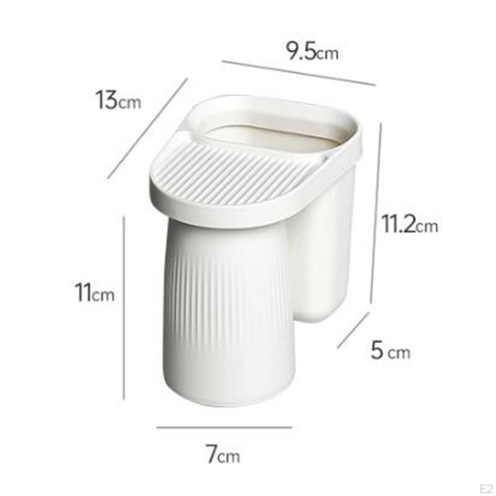 Toothbrush Cup Holder Organizer with Magnetic Punch Free
