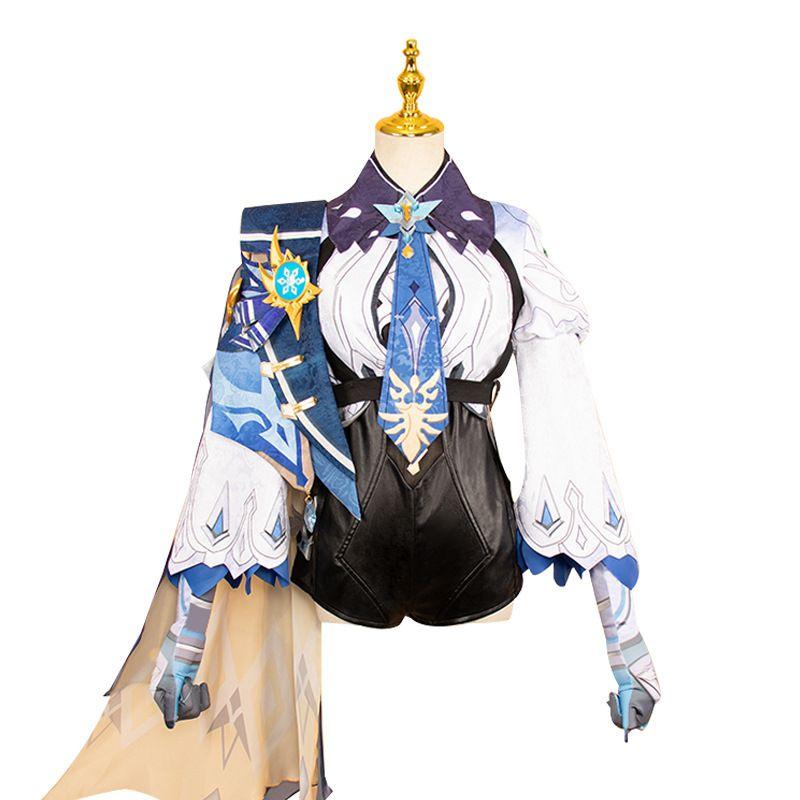 Eula Impact Genshin Cosplay Costume Fashion Pu Bodysuit Set Costume Christmas