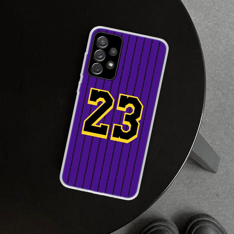 Basketball Number 23 24 Phone Case for Samsung Galaxy A17 A16 A26 A36 A56 A57 A37 A15 A25 A35 A55 A14 A24 A34 A54 A13 A23 A33 A5