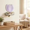 Wood Flower Wall Shelf Flower Shape Decorative Wall Shelf Gifts Display Rack  Room Decoration