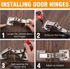 2/1PCS Adjustable Steel Cabinet Hinges 130-170 Degree Hydraulic Soft Close Hinges Kitchen Cupboard Door Hinge Furniture Hardware