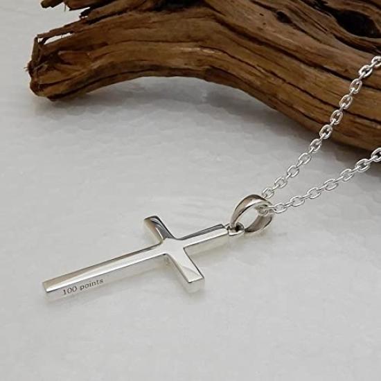 Points Head Only Simple But Cool Cross Necklace for Men Silver 925 Cross Necklace for Men Simple Silver Necklace Necklace Popular Accessories for