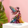 2D Flat Acrylic Colorful Butterfly Fairy Decoration, Indoor and Outdoor Decoration - No Battery/electricity Required, Free Day Decorati
