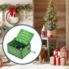 Merry Christmas Music Box Decoration Small Decorative Lightweight Musical Hand Cranked
