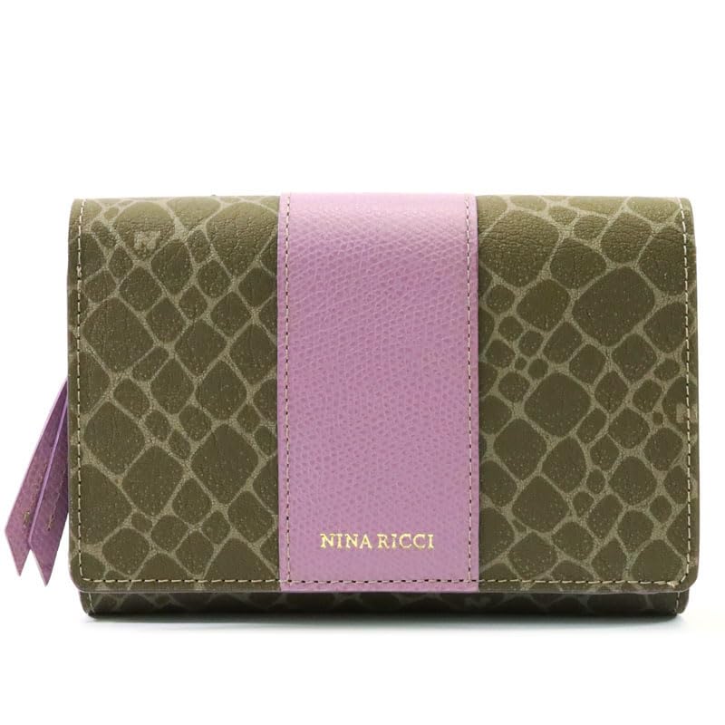 Nina Ricci Grain Nouveau Purse Bifold Lavender 85-8003 Women's Wallet,